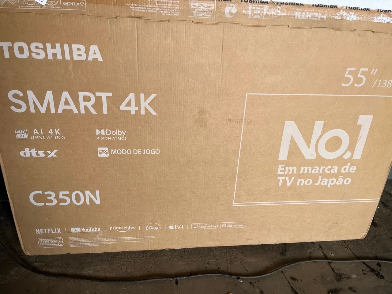 Tv Dled 55 polegadas Toshiba 4k Bhuetooth 