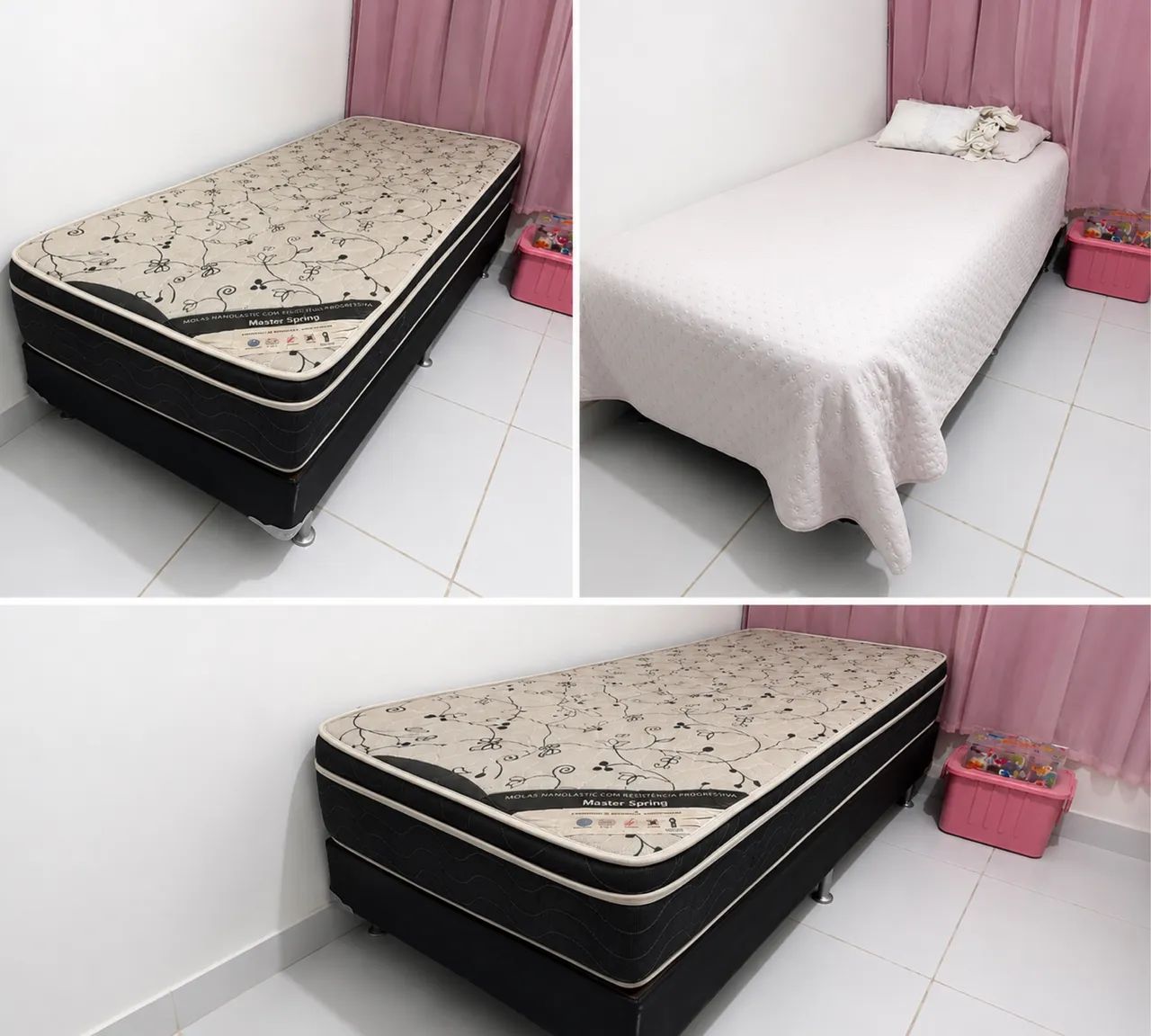 Vendo cama box com colchão ortobom 