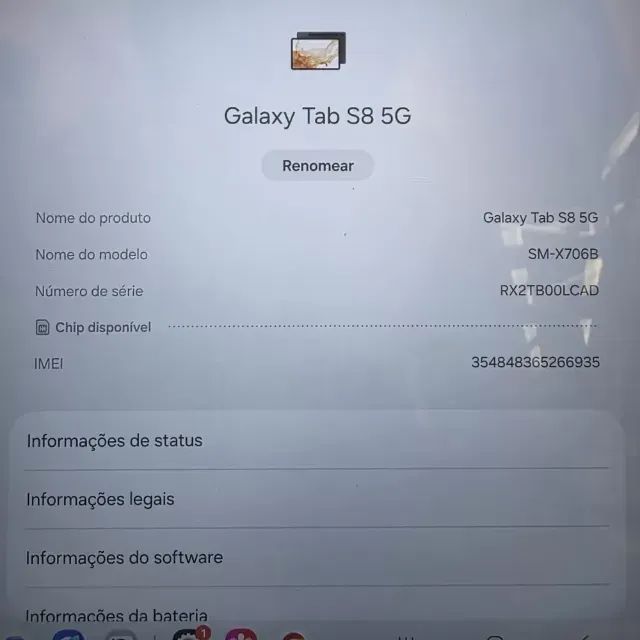 Tablet Samsung Galaxy Tab S8 5G - 8Gb Ram - 256Gb - SPen - Foto 5
