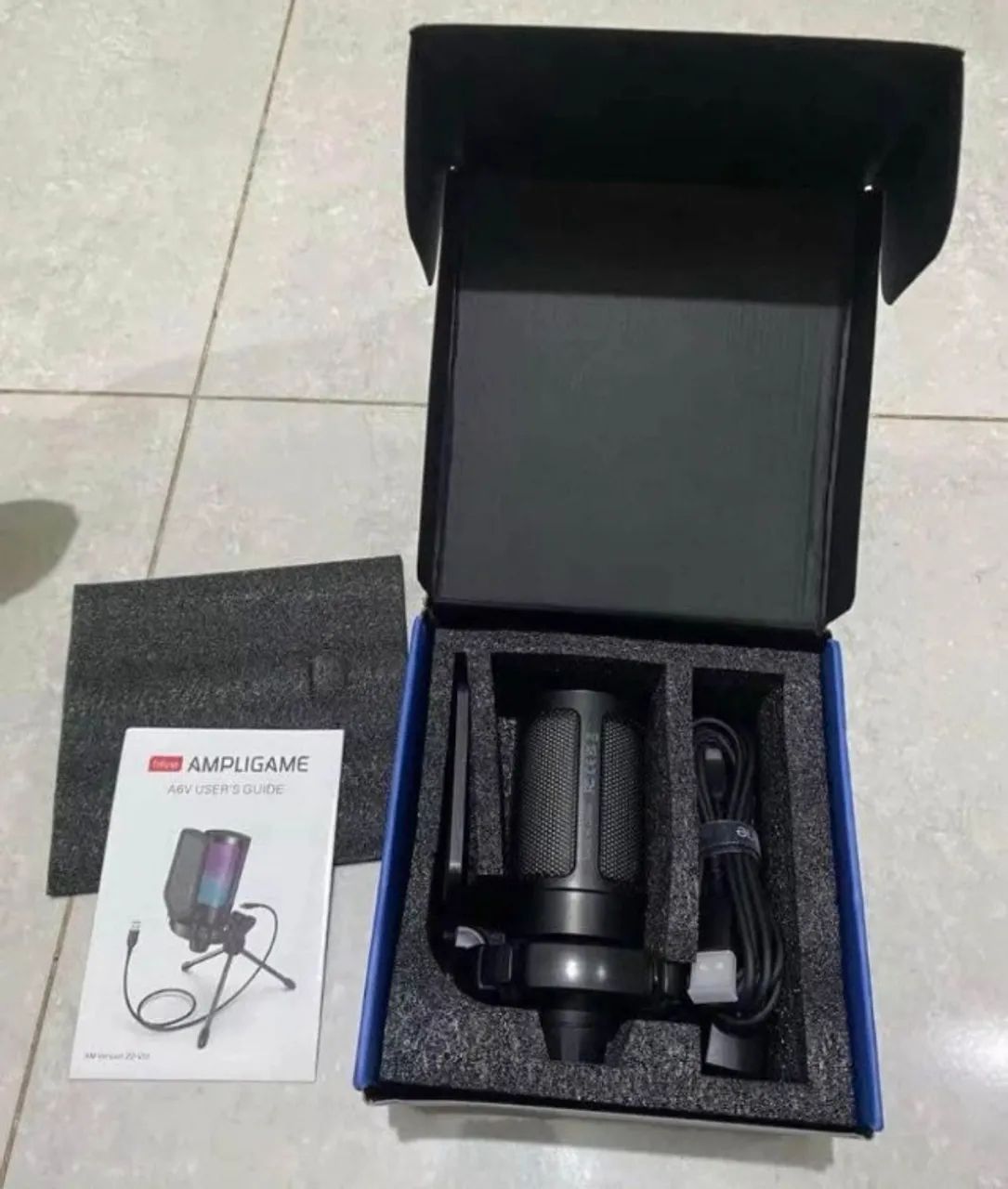 Microfone Gamer e Podcast Streaming A6v Fifine Original - Foto 2