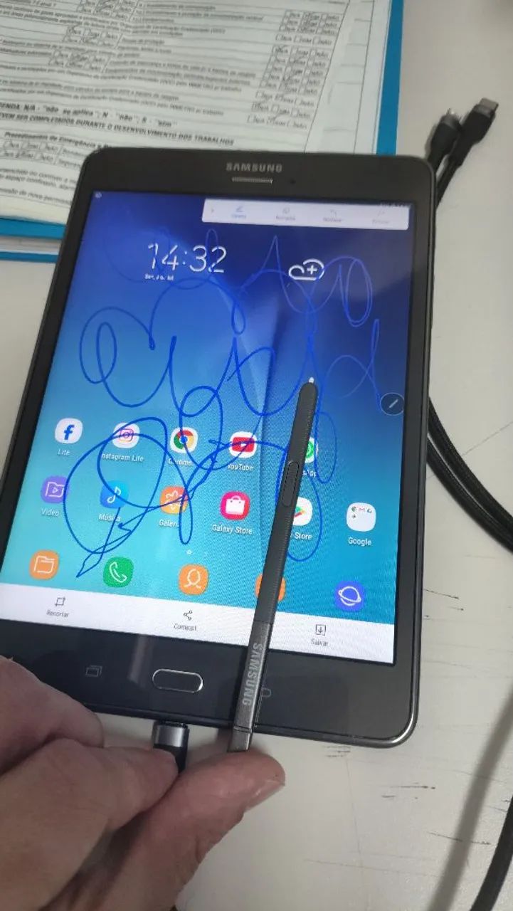 Tablet Samsung P355 com caneta 8 polegadas - Foto 2
