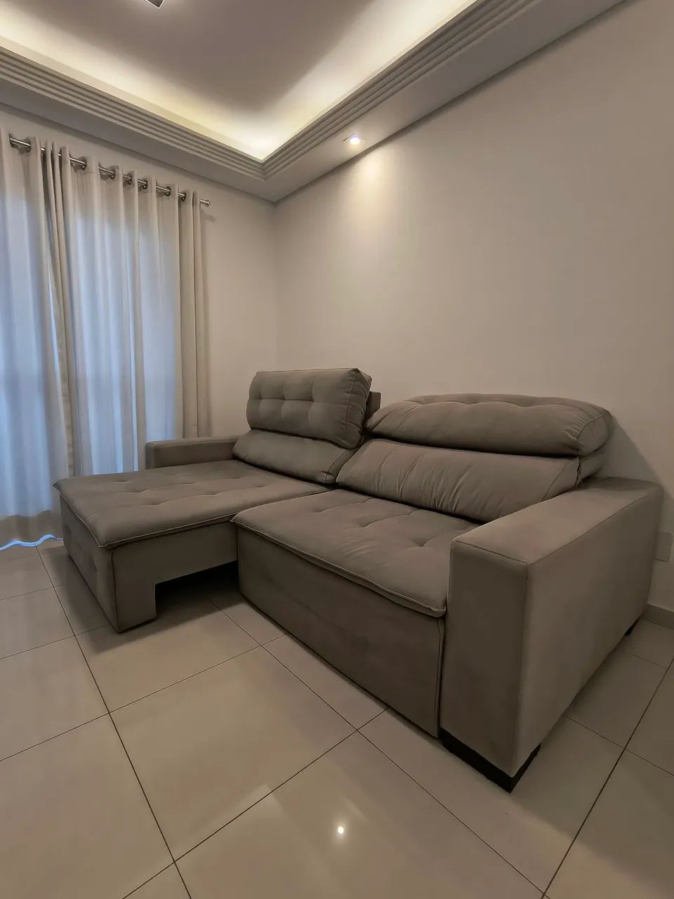 Sofá retrátil e reclinável 2,50m "SOFÁ SHOP" - Foto 2