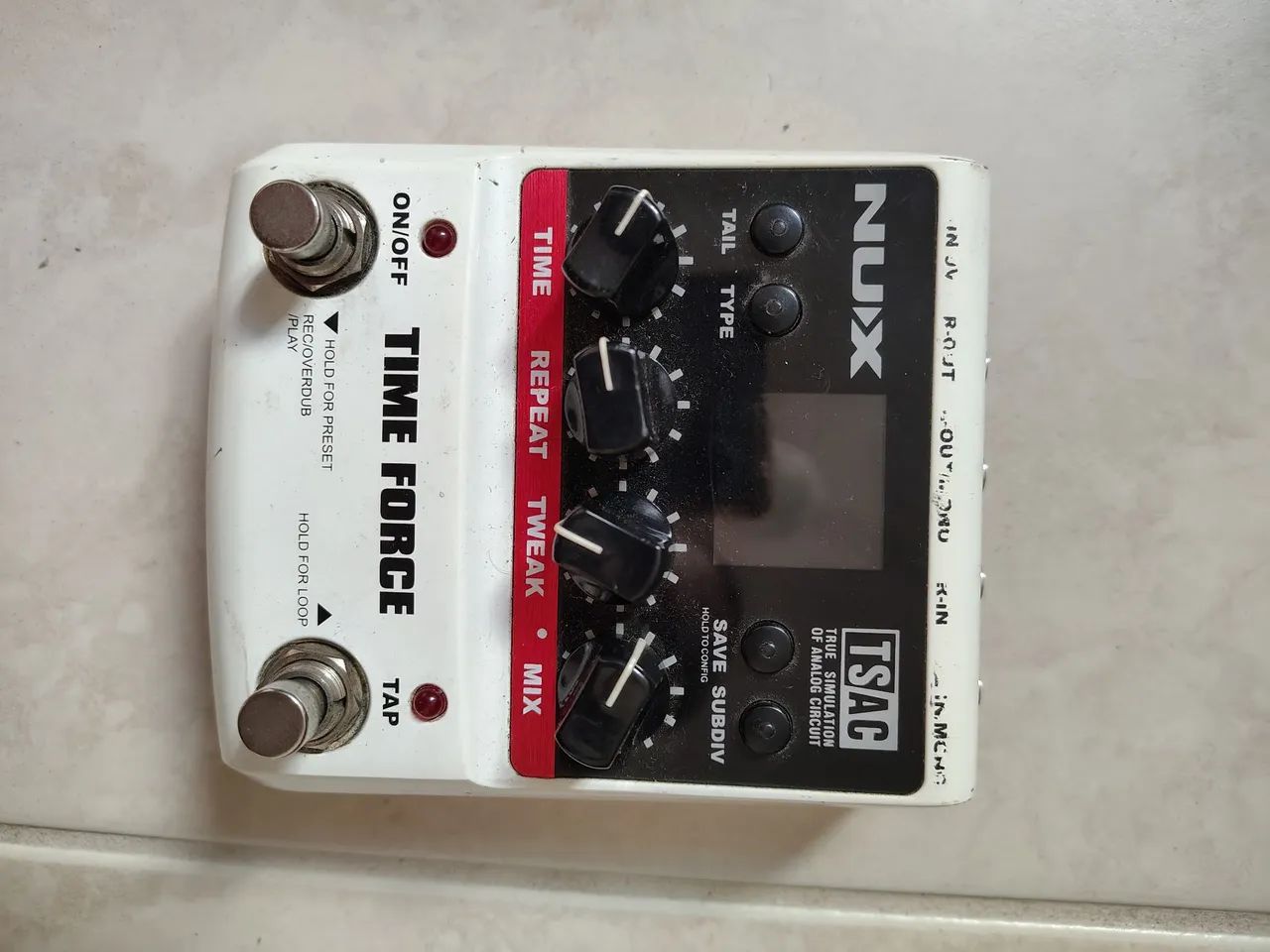 Pedal Delay time force Nux 