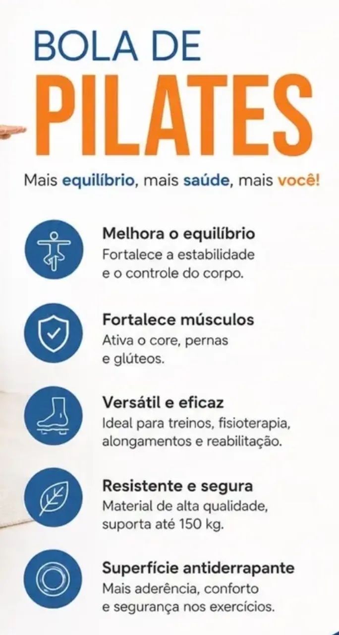 Bola pilates com bomba - Foto 2