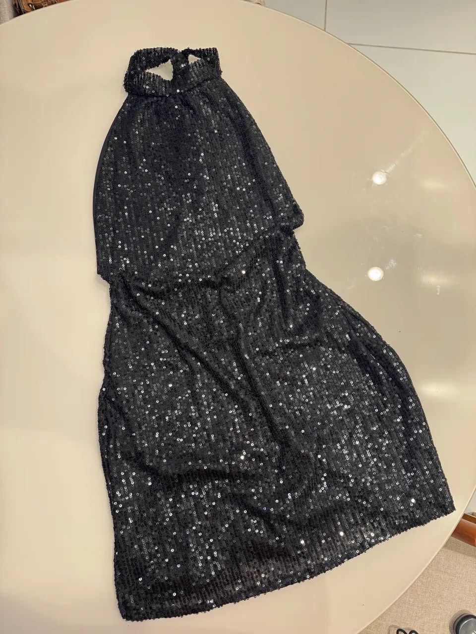 Vestido Tam P, 36- todo em brilho e com forro - Foto 2