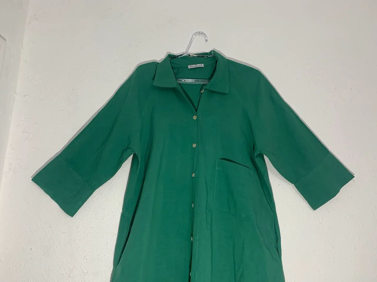 Vestido Filidellarte Tamanho Gg Verde Abotoar Ótimo Estado - Foto 5