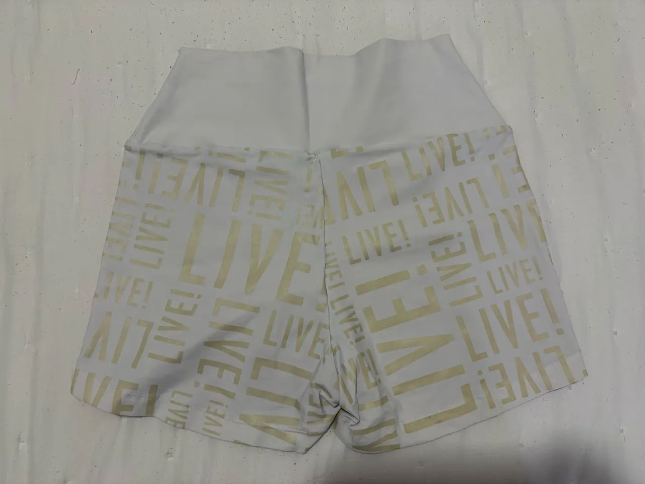 Shorts branco/off Live! Original PP - Foto 2