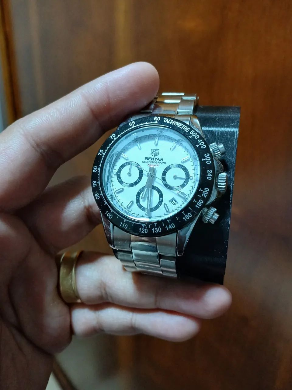 RELOGIO BENYAR DAYTONA PANDA