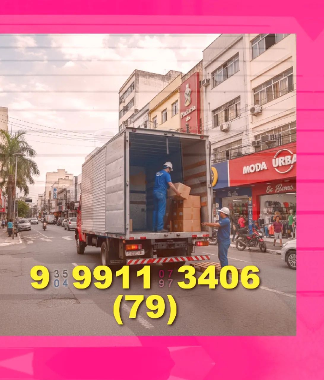 Frete a) preço baixo! b) contate Gilvan 79?9?9911?3406 e agende já!
