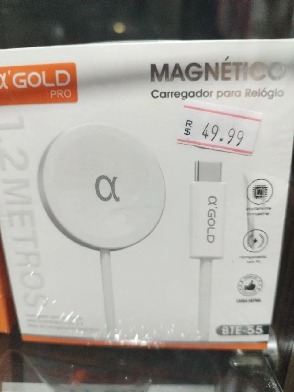 CARREGADOR MAGNÉTICO PARA RELÓGIO