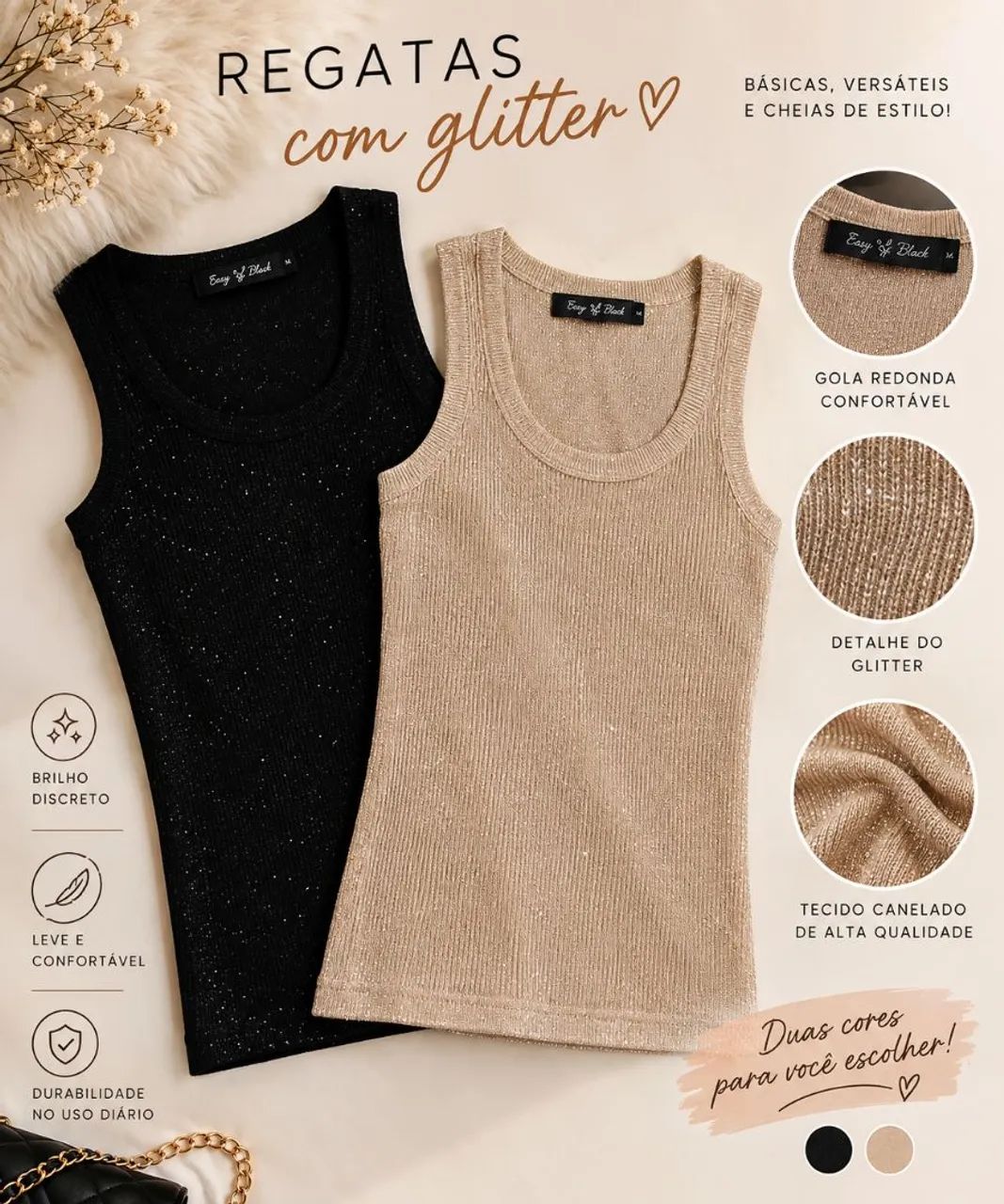 Regatas com Glitter