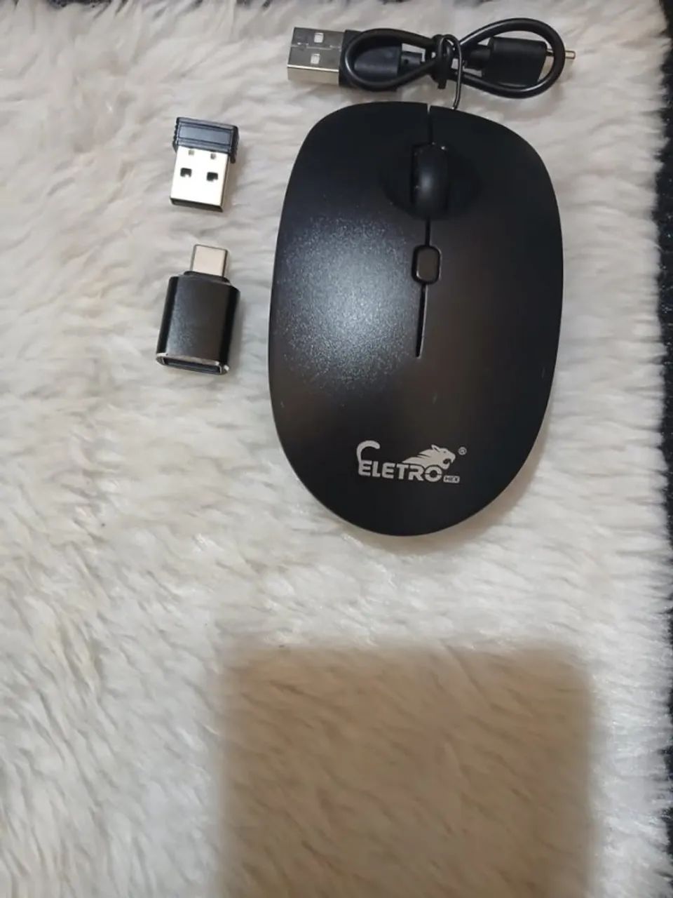 Mouse Óptico Sem Fio Modo duplo 2.4G Bluetooth Pc not e Celular - Foto 4