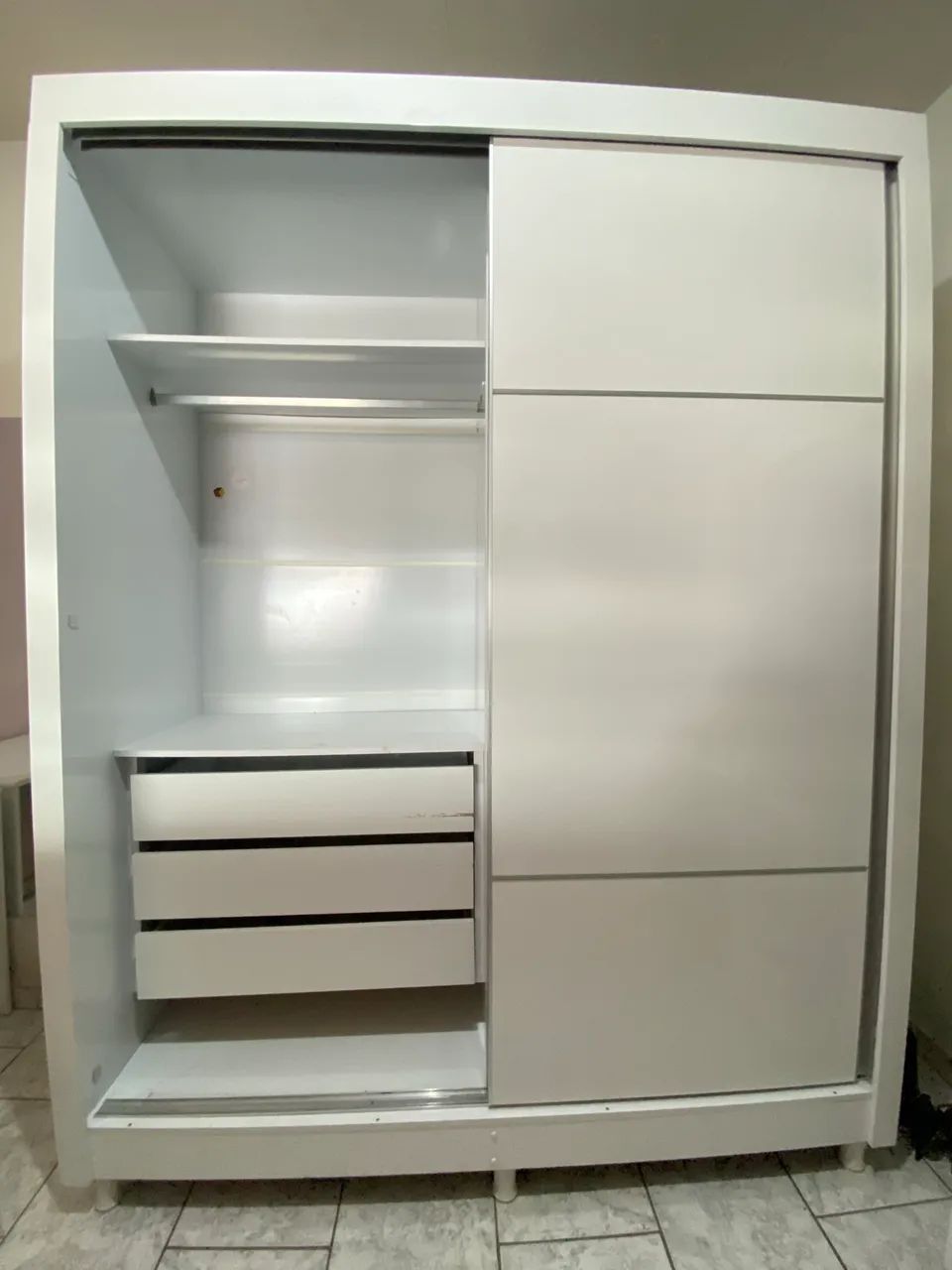 Guarda Roupas portas de correr Branco - Foto 2