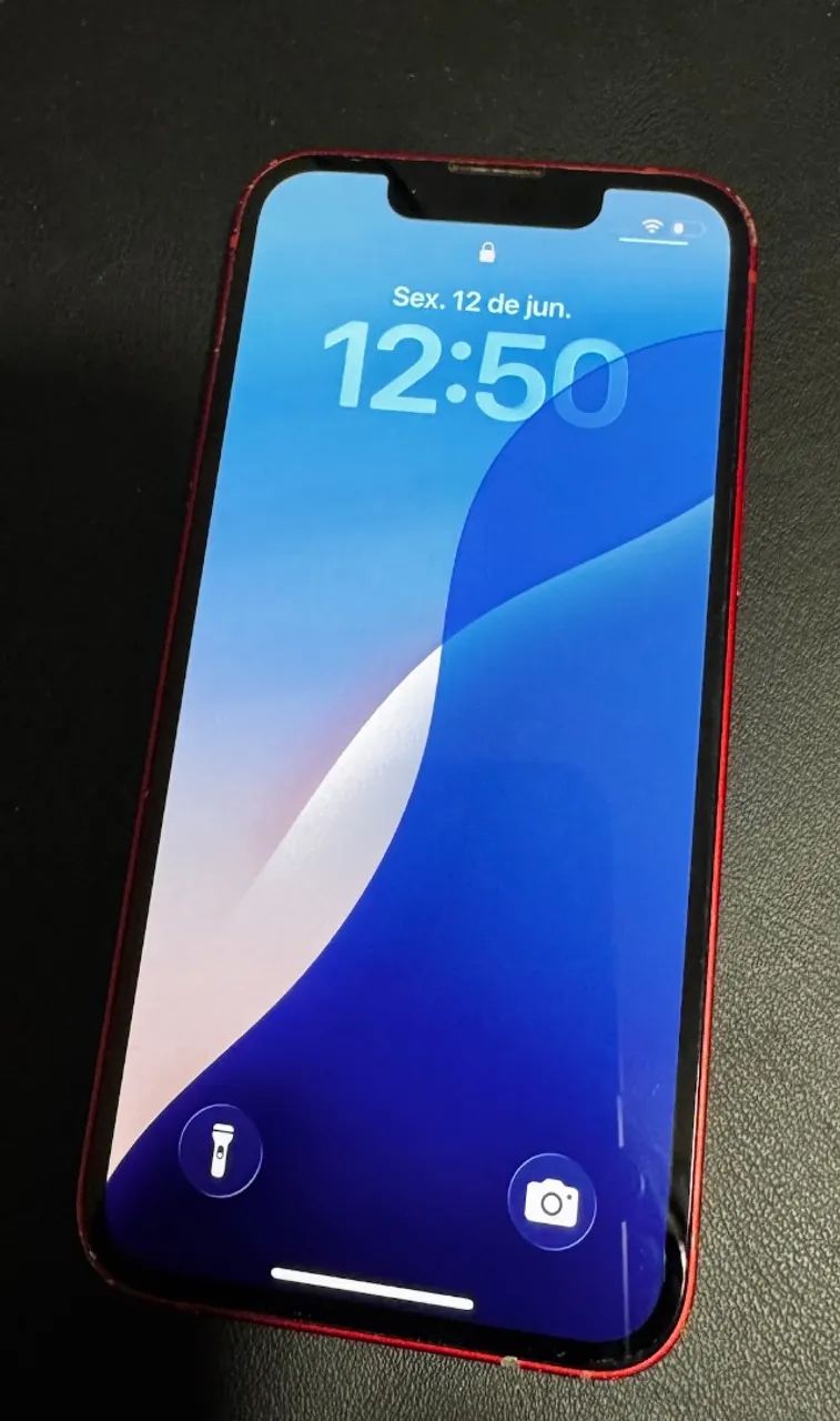 Vendo iPhone 13 mini, vermelho, com 128Gb. Oportunidade!