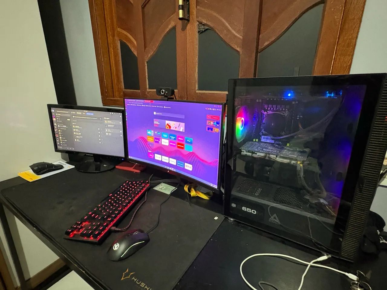 SETUP GAMER COMPLETO PC + 2 MONITORES + PERIFÉRICOS