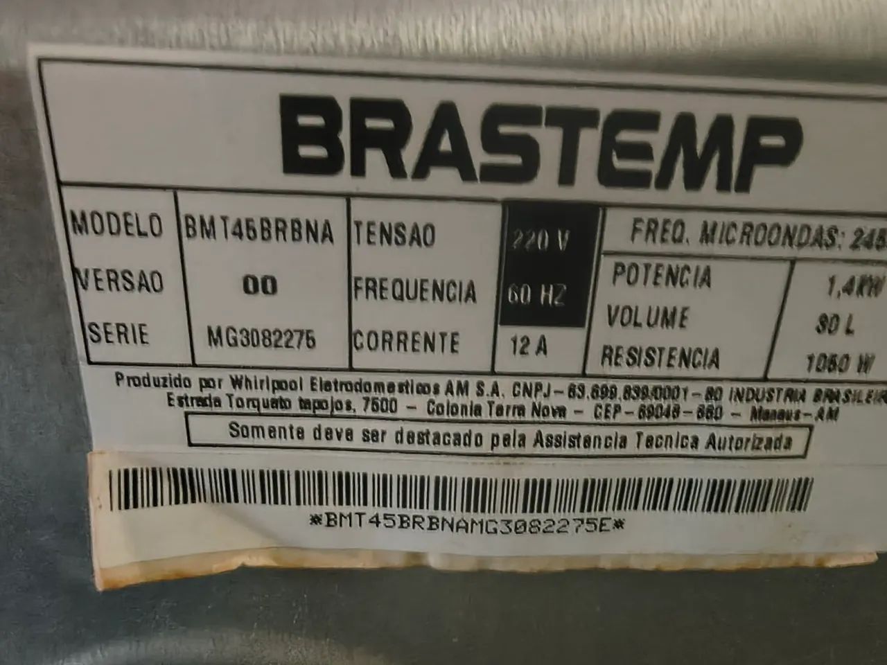 Microondas Brastemp bwt45  - Foto 3