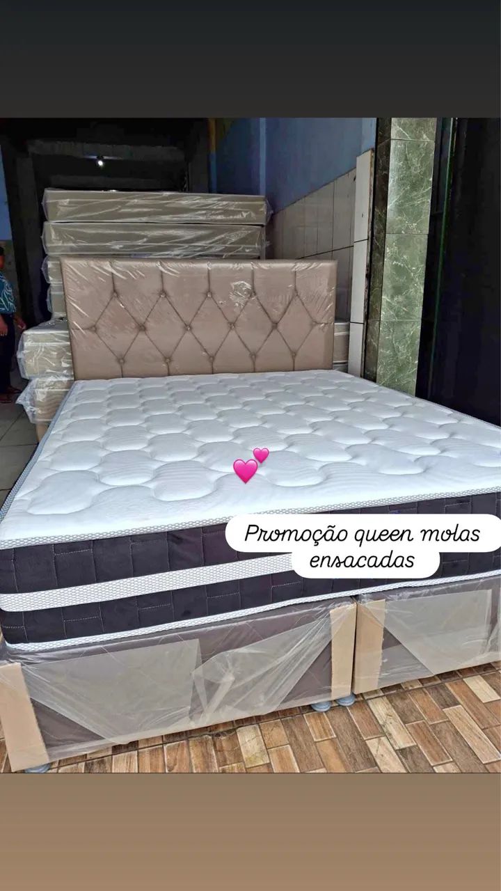 CAMA MOLAS COM BASE SEPARADA QUEEN - 1450  entrega grátis 