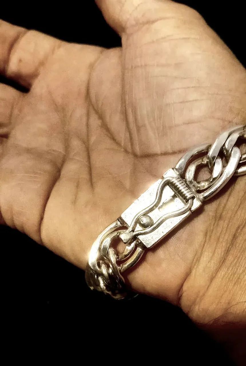 Pulseira prata genuína 925 - Foto 4
