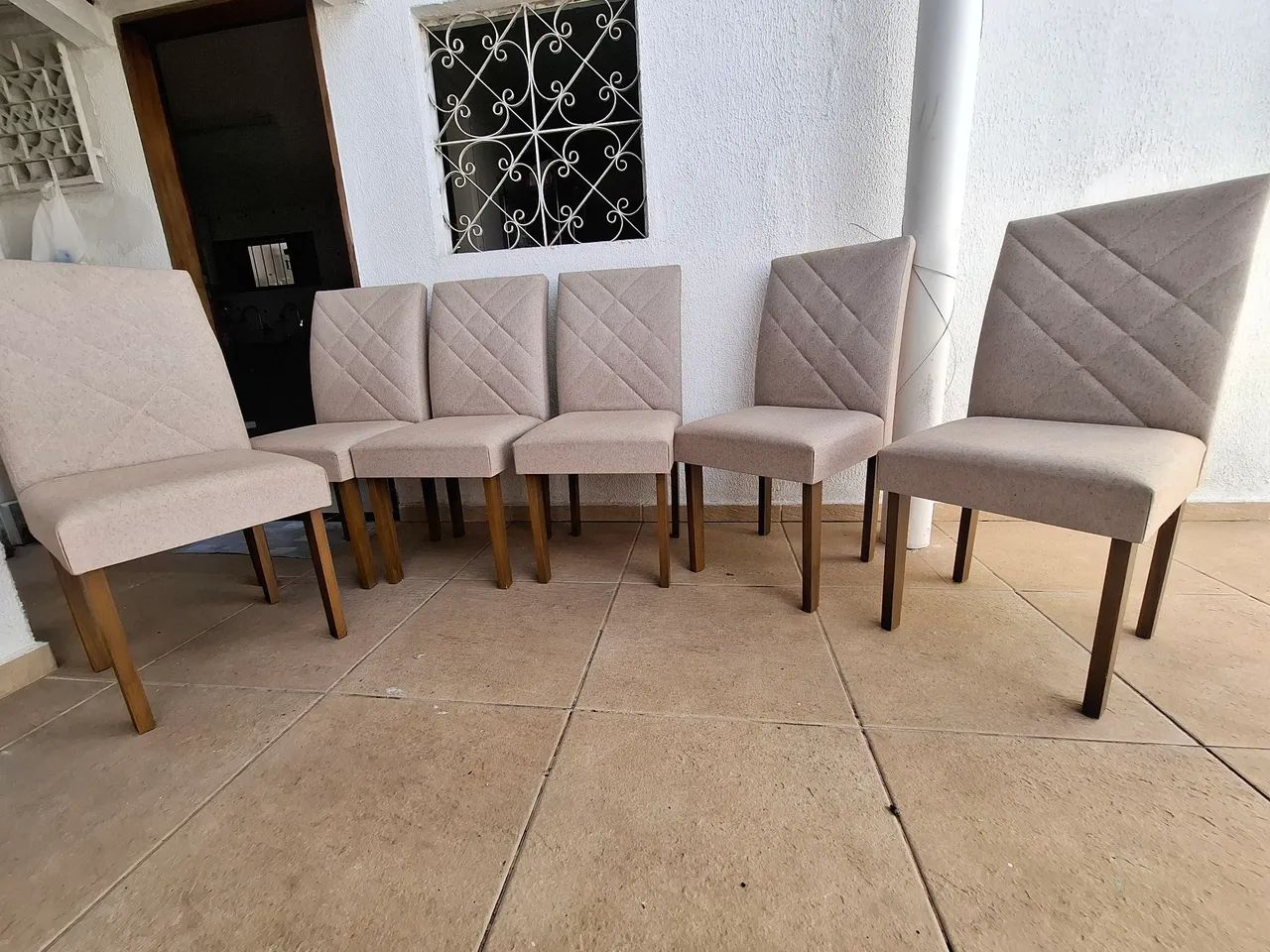 Conjunto de 6 cadeiras em linho - Foto 2