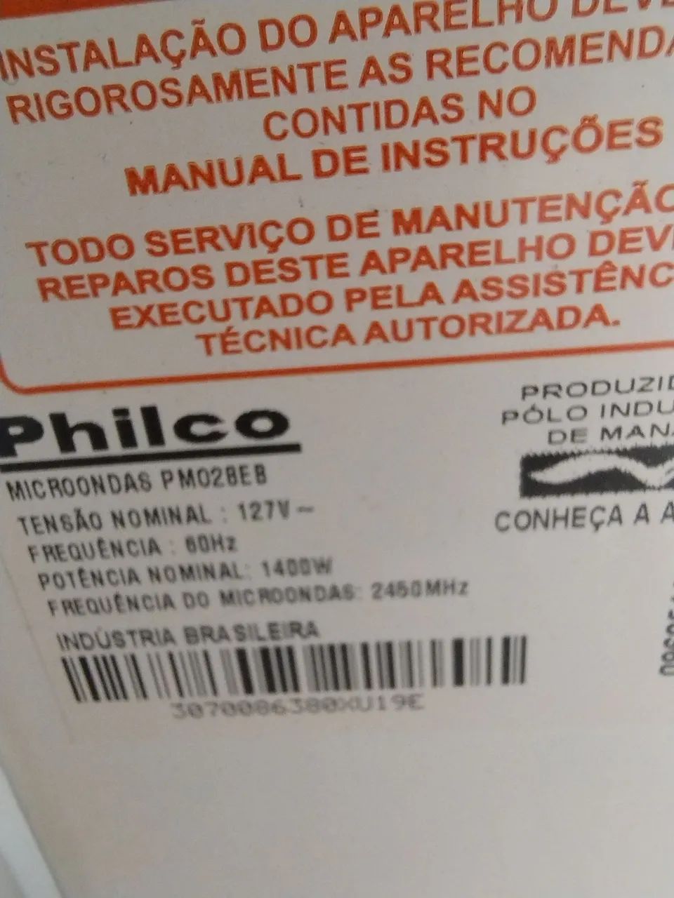 Microondas Philco estado de novo. - Foto 4