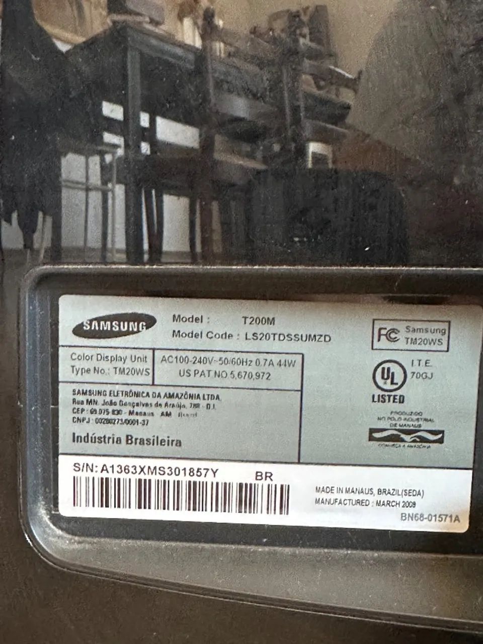 TV Monitor Samsung T200M 20 polegadas - Foto 3