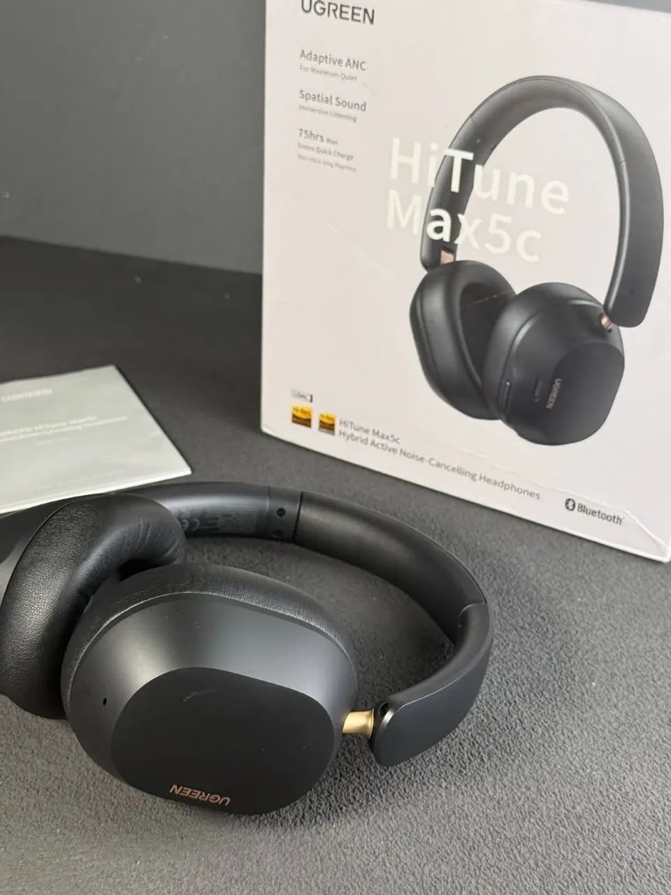 Headphone Ugreen MAX5C Preto  - Foto 4