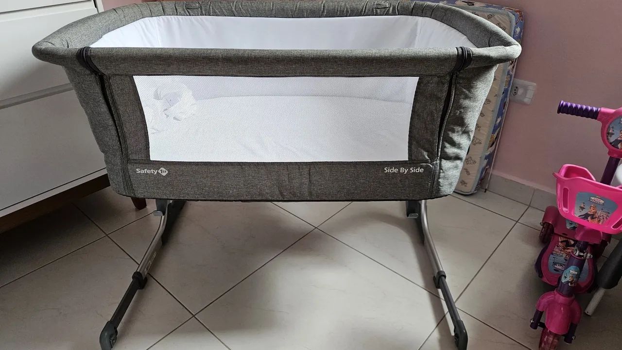 Berço Side By Side - Safety 1st cinza