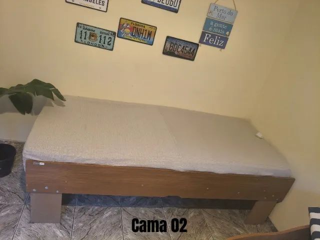 Cama solteiro com auxiliar Madeira Madeira  - Foto 2