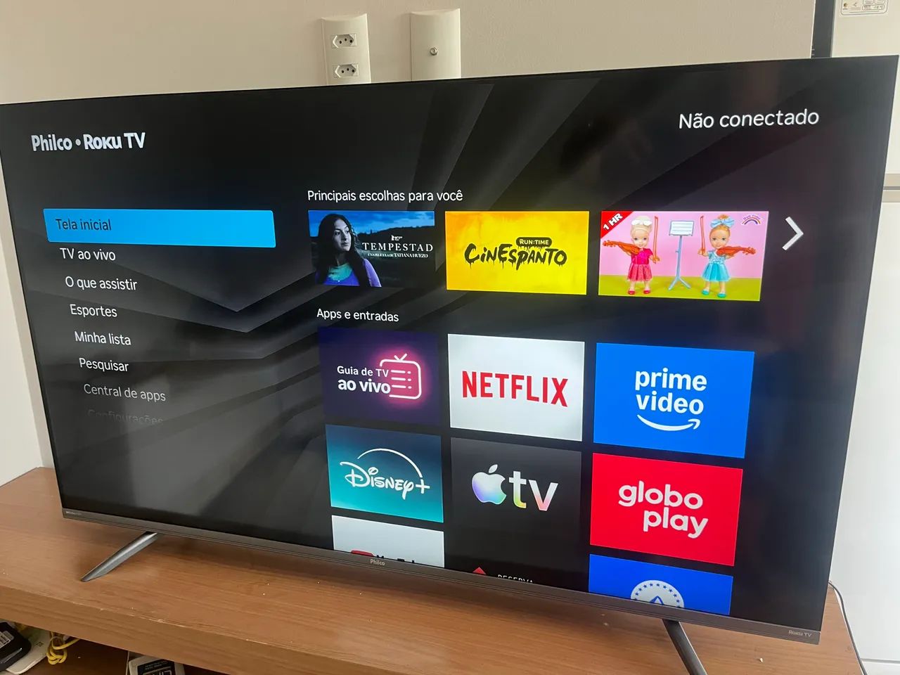 Tv led 55 polegadas Philco 4k bordas infinitas entrega local  - Foto 4