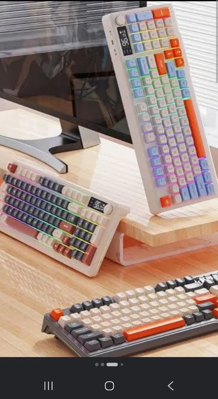 Teclado freewolf m96 novo  - Foto 2