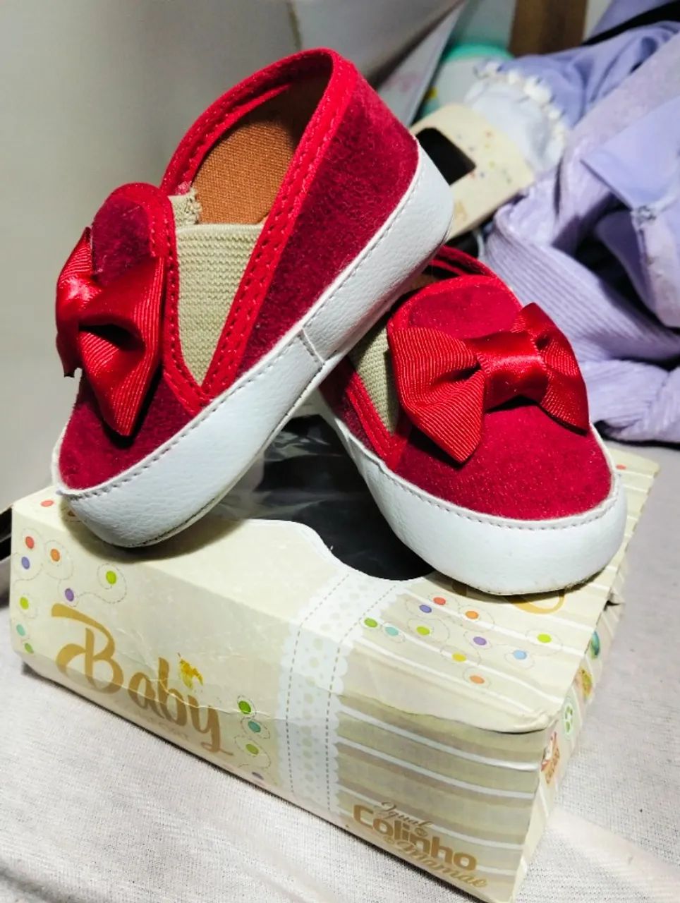 Sapatinhos de bebe menina - Foto 4