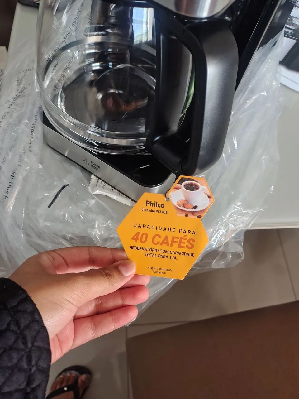CAFETEIRA PROGRAMÁVEL PHILCO PCF40B AUTOMÁTICA NOVA - Foto 4