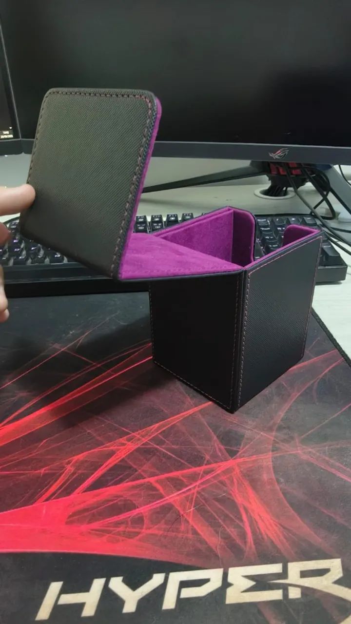 Caixa para cartas TCG/CCG - Roxo - Foto 4