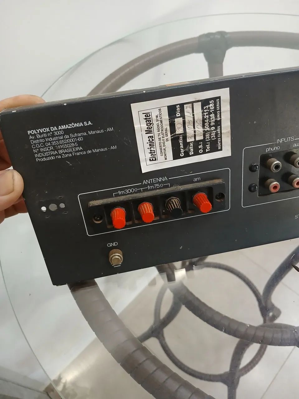 Painel traseiro receiver Polyvox Pr 4080 - Foto 2