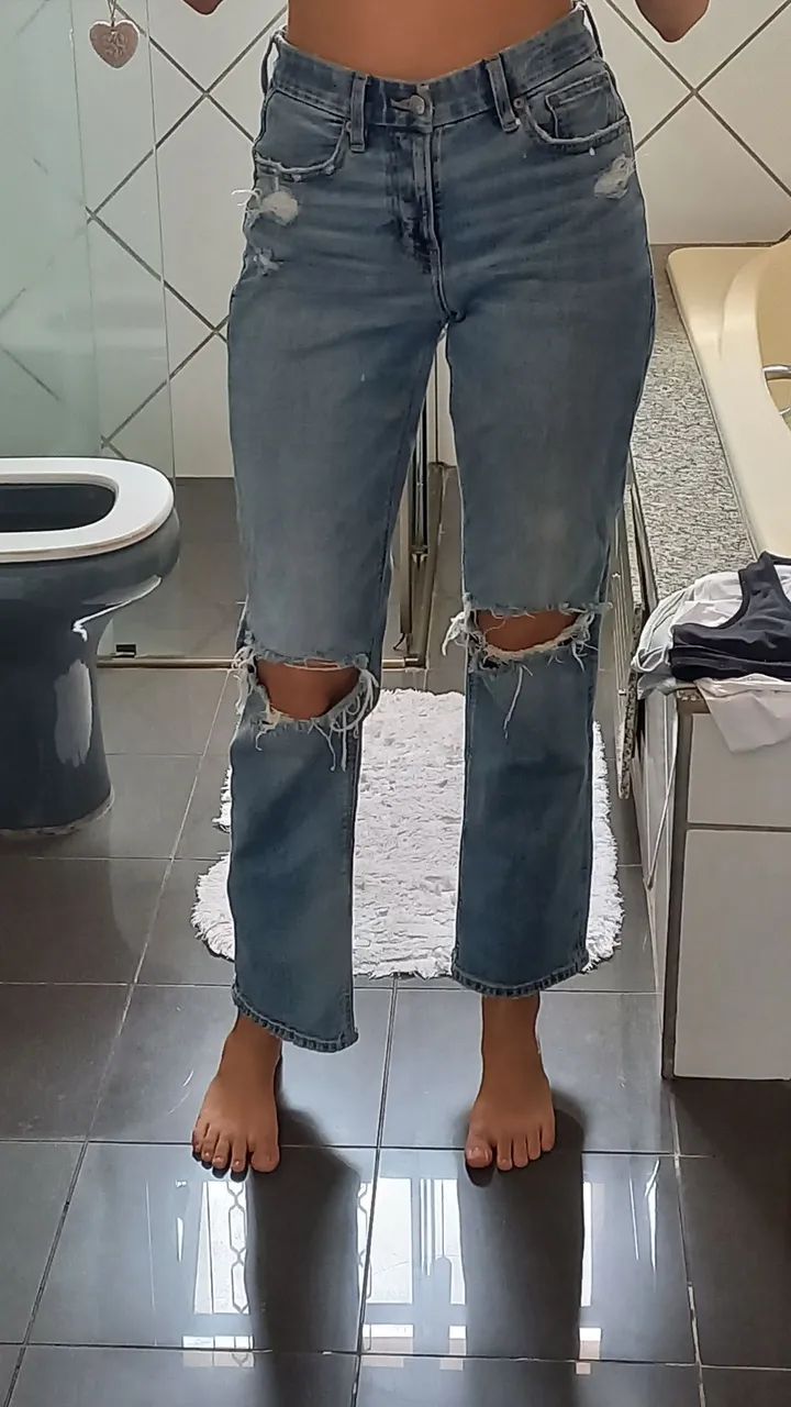 Calça Jeans 99% algodão American Eagle - Foto 3