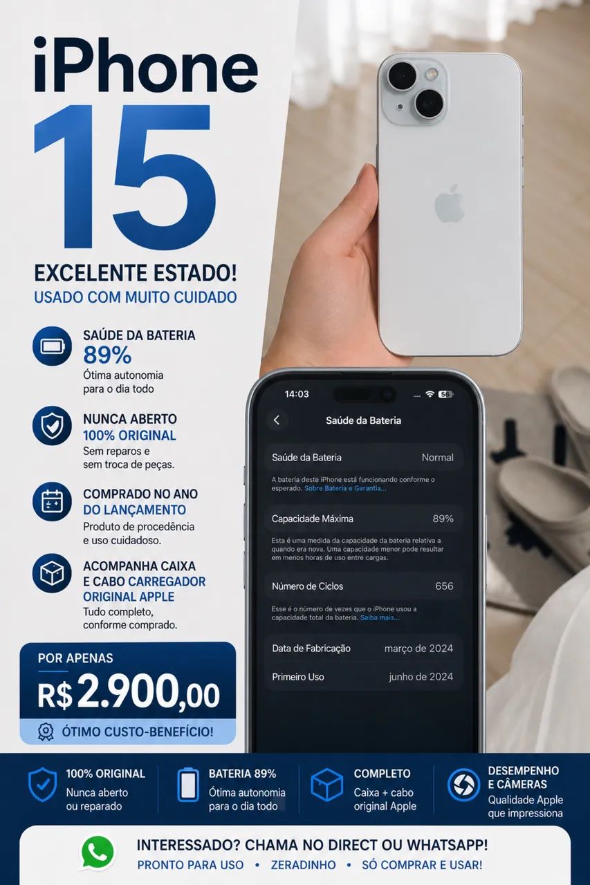 iPhone 15 - 128gb
