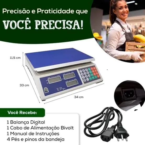 Balança Digital 40Kg - Foto 3