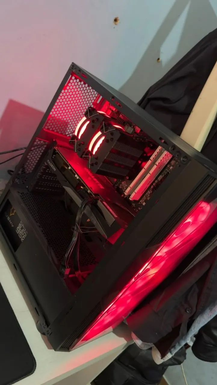 Pc Gamer Com Placa Radeon Rx 7600 E Ryzen 5 5500 / Argb - Foto 5