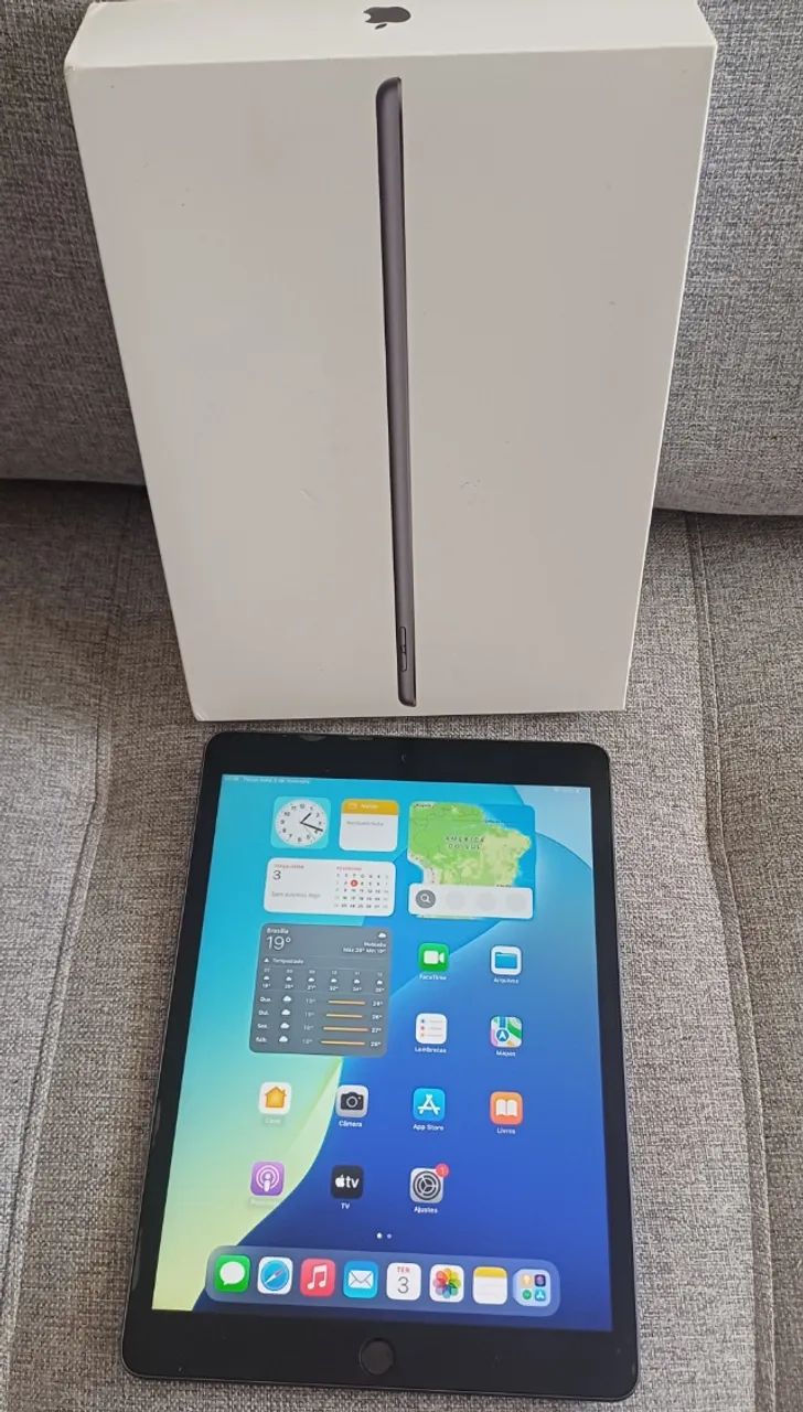 iPad 9 Perfeito com Caixa e Capa Protetora Troco