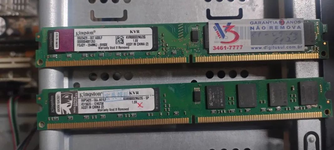 Computador antigo sucata Intel Core 2 Duo E4500, Kingston KVR800D2N6/2G DDR2 - Foto 2
