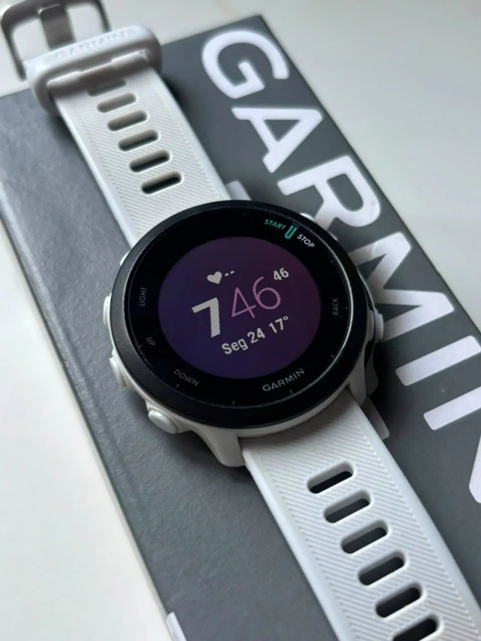 Relógio Garmin Forerunner 55 Branco - Foto 3