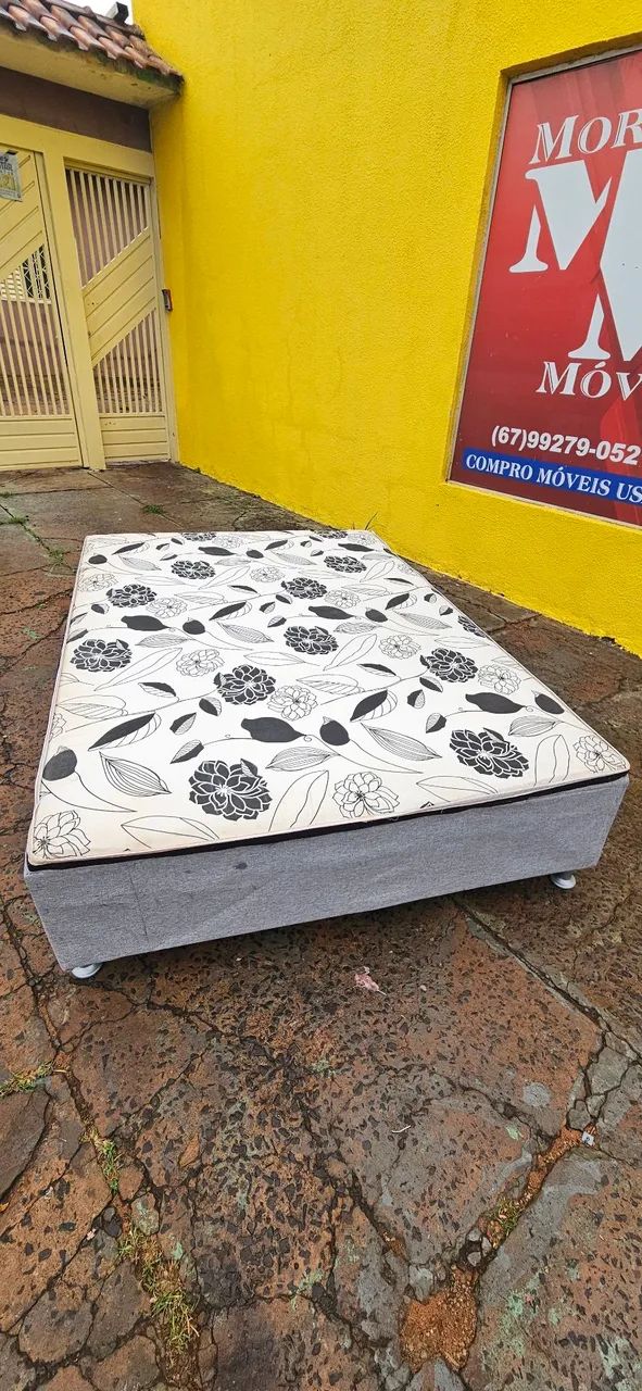 cama box casal padrão espuma 5cm bem conservada ENTREGA GRÁTIS  - Foto 3