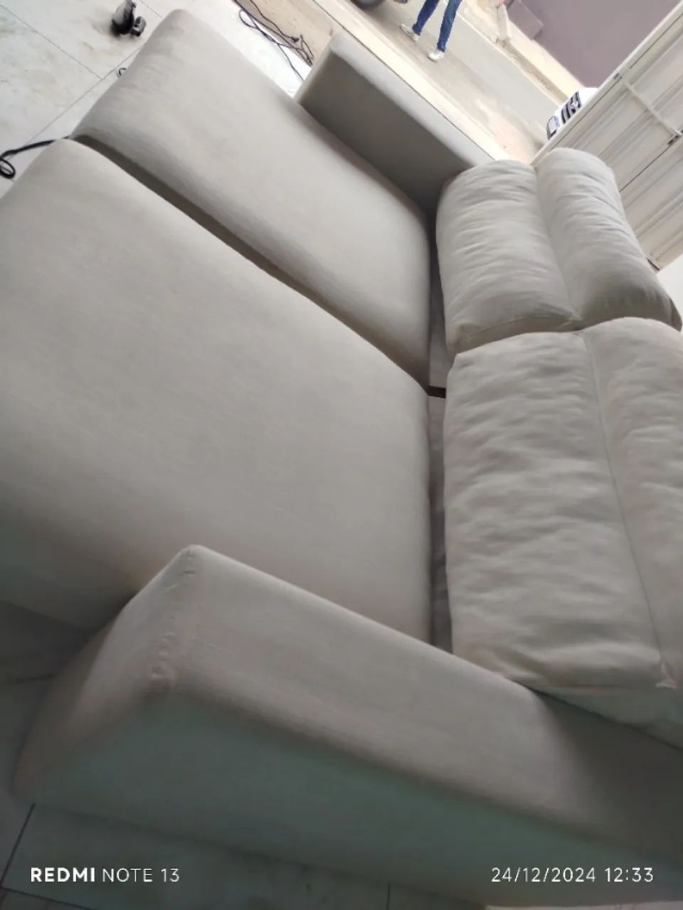 Sofá cama retrátil 3 lugares.