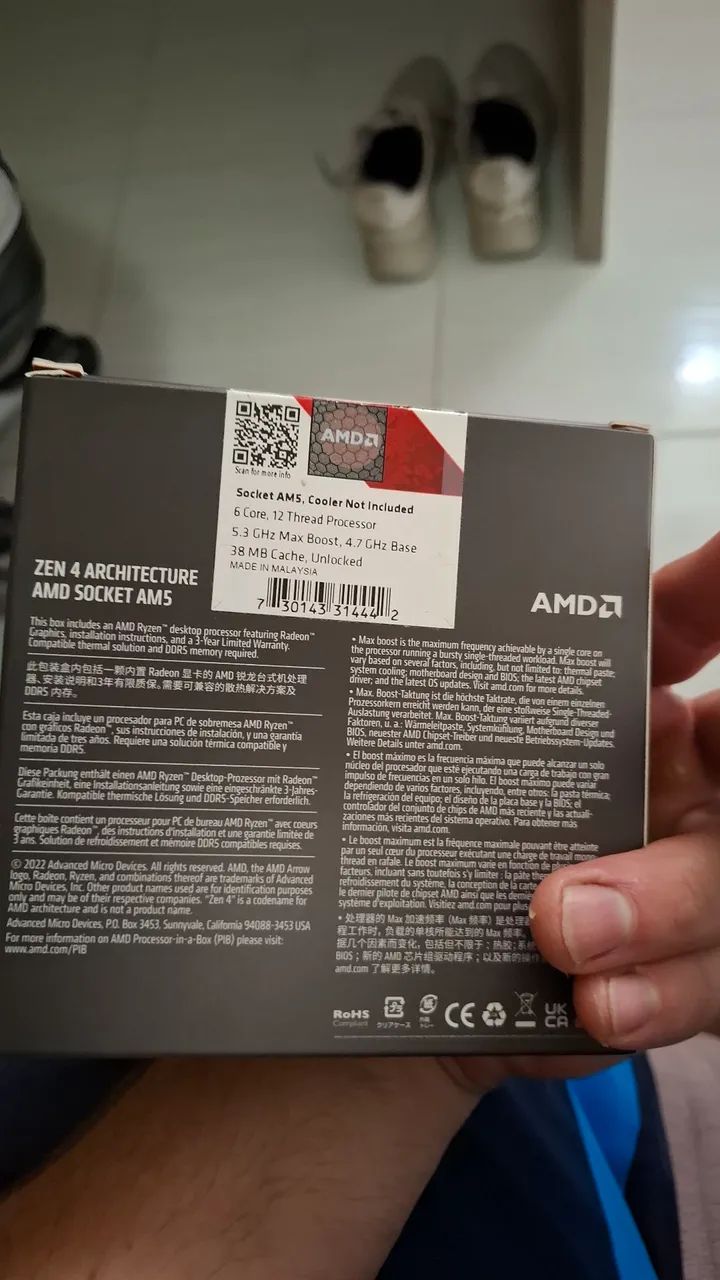 Processador ryzen 7600x - Foto 2