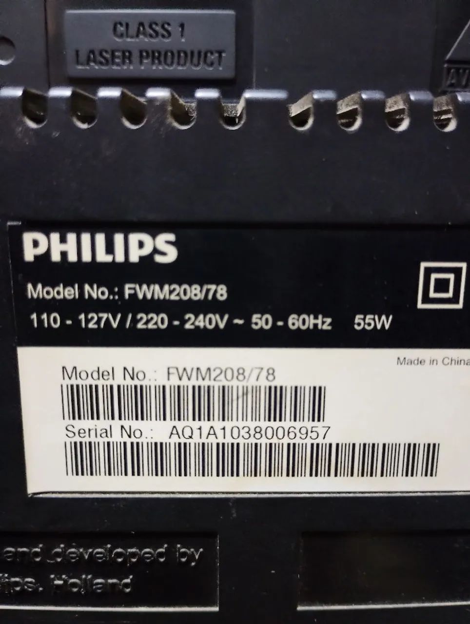 Micro sistem Philips 130w RMS FUNCIONANDO leiam !  - Foto 4