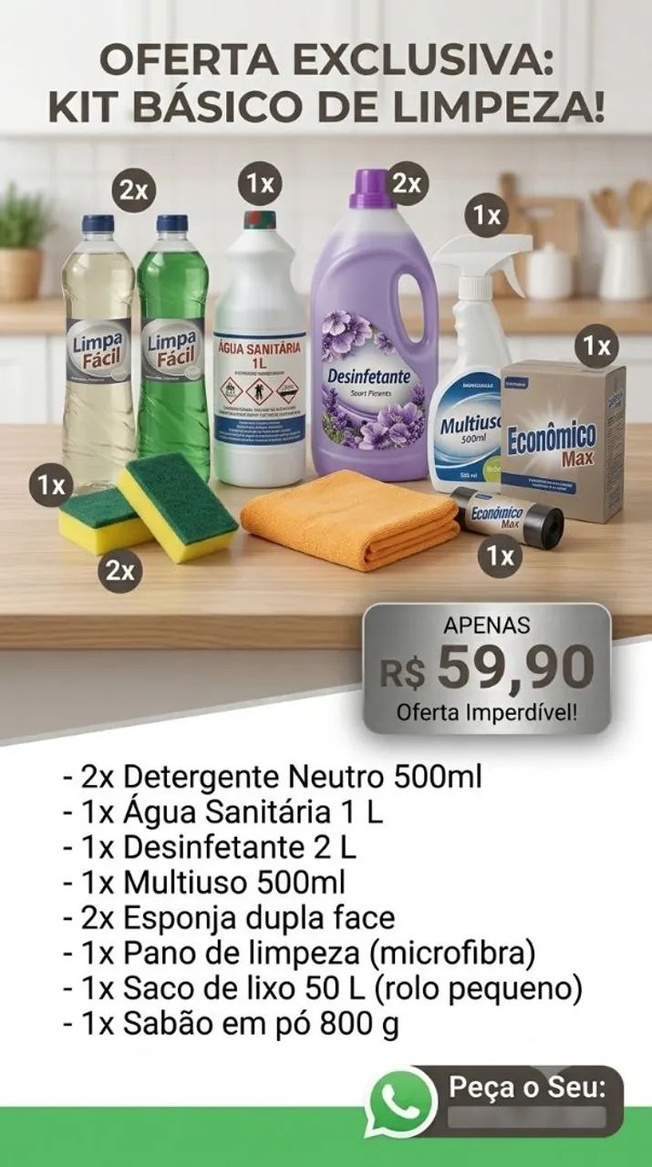 Kits de limpeza 