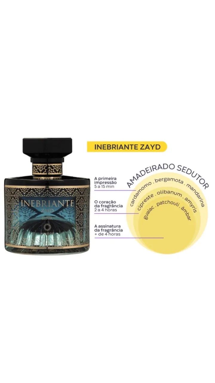 INEBRIANTE ZAYD ELIXIR ÁRABE(HINODE) FRAGRÂNCIAS ÁRABES. - Foto 2