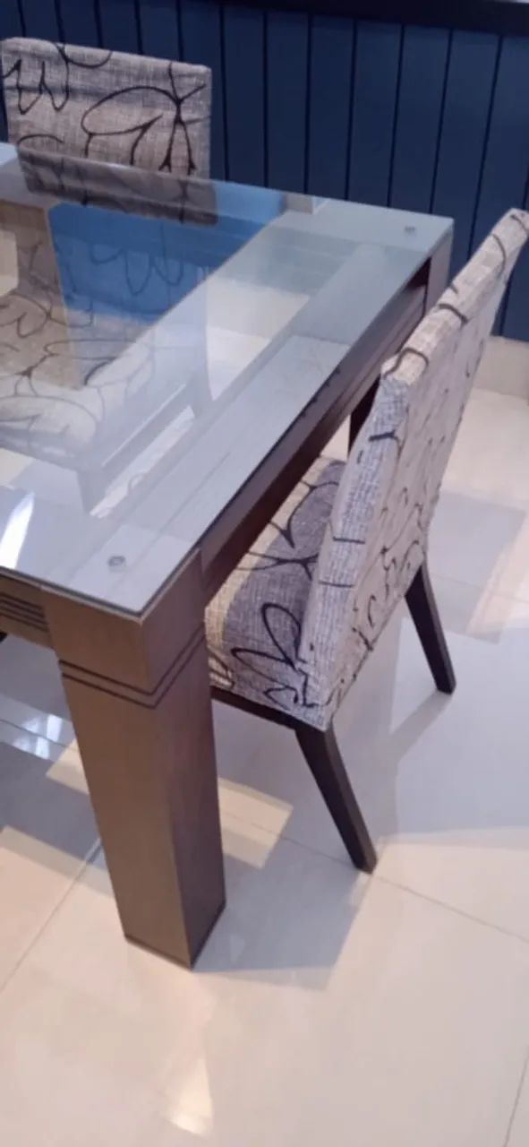 Mesa de Jantar Retangular 2x1m c/6 Cadeiras - Foto 4