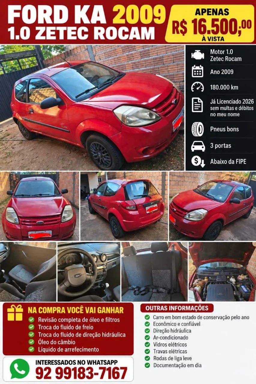 Ford Ka 1.0 8V/1.0 8V ST FLEX 3P 2009