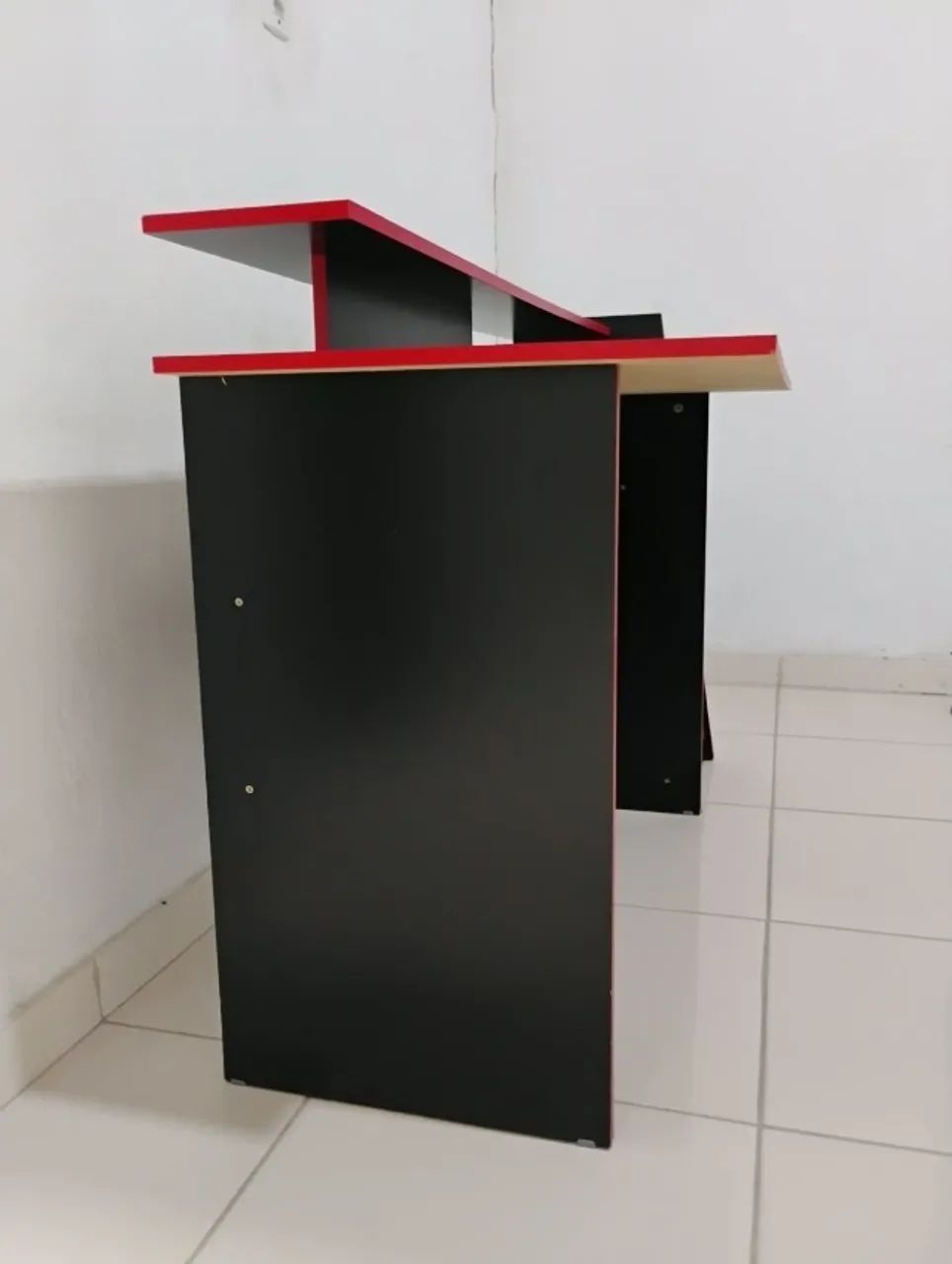 Mesa Gamer Preto e Vermelho - Foto 3